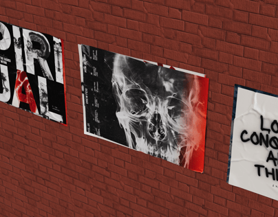 Free Poster 3D mockup. Create presentations using Online Mockup Generator.