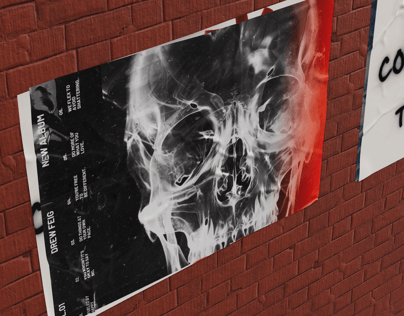 Free Poster 3D mockup. Create presentations using Online Mockup Generator.