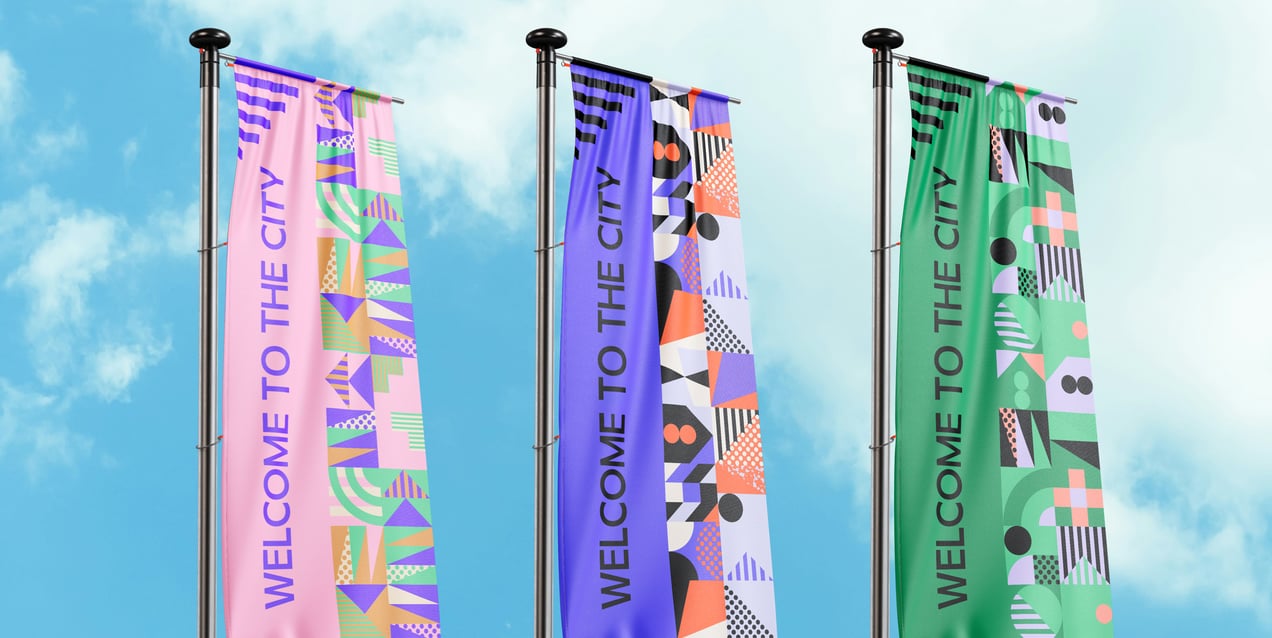 ProVisual — Flag Pole Banner Mockup 3D mockup