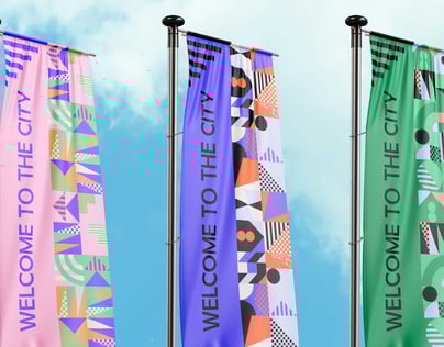 ProVisual — Flag Pole Banner Mockup 3D mockup