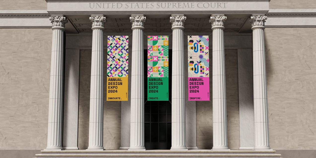 Entrance Banners 3D Mockup