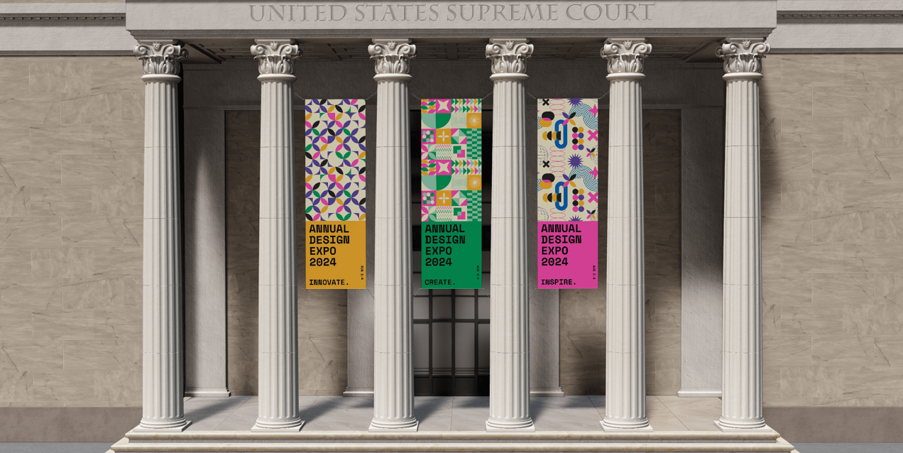 Entrance Banners 3D Mockup