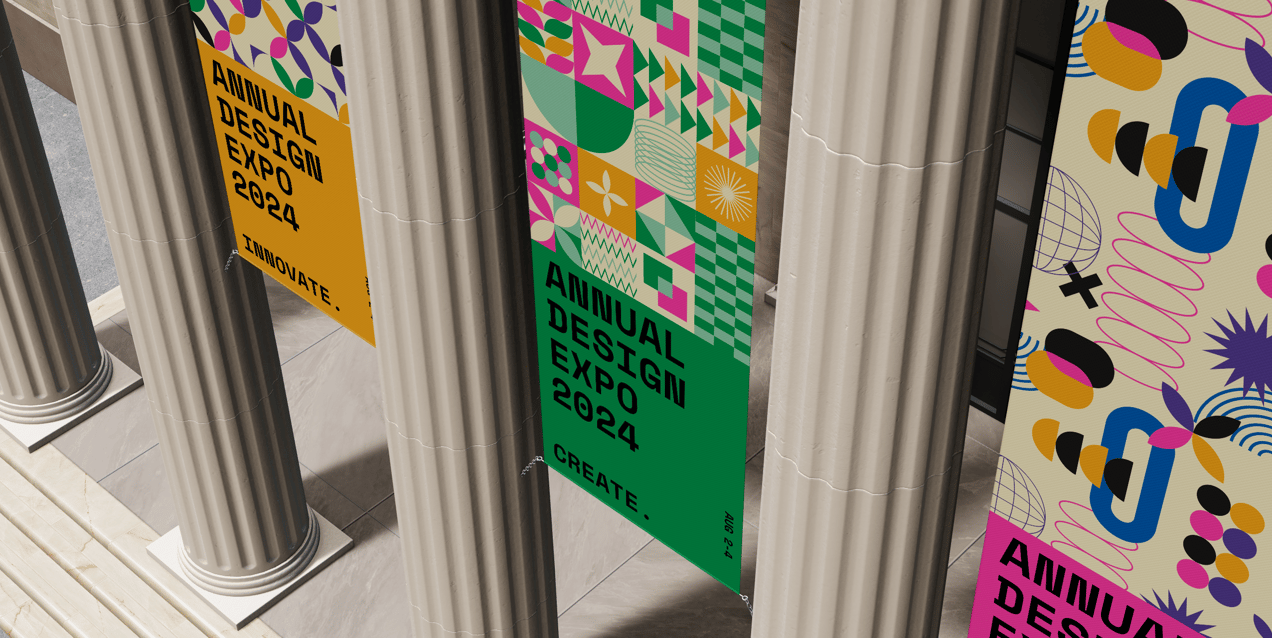 Entrance Banners 3D Mockup