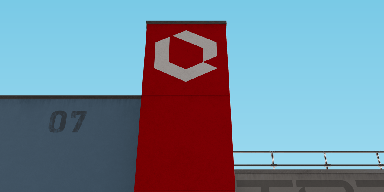 ProVisual — Industrial Building Walls 3D mockup
