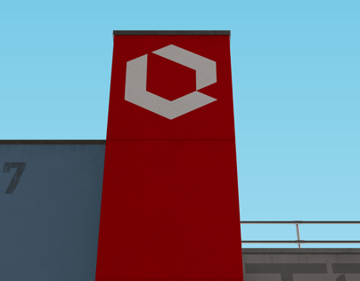 ProVisual — Industrial Building Walls 3D mockup