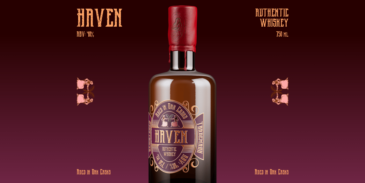 Bottle 3D mockup. Create presentations using Online Mockup Generator.