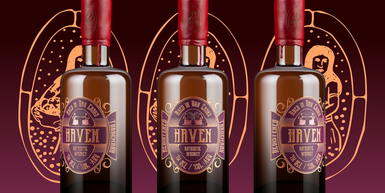 Bottle 3D mockup. Create presentations using Online Mockup Generator.