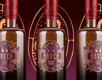 Bottle 3D mockup. Create presentations using Online Mockup Generator.