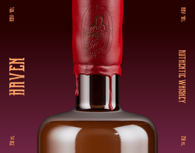 Bottle 3D mockup. Create presentations using Online Mockup Generator.