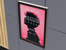 Free Poster 3D mockup. Create presentations using Online Mockup Generator.