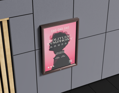 Free Poster 3D mockup. Create presentations using Online Mockup Generator.