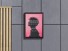 Free Poster 3D mockup. Create presentations using Online Mockup Generator.