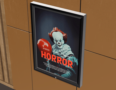 Free Poster 3D mockup. Create presentations using Online Mockup Generator.