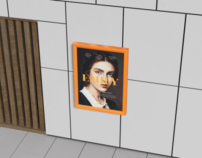 Free Poster 3D mockup. Create presentations using Online Mockup Generator.