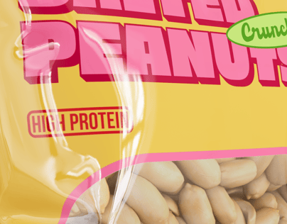 Peanuts Bag 3D mockup. Create presentations using Online Mockup Generator.