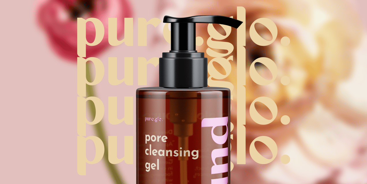 Cosmetic Bottle 3D mockup. Create presentations using Online Mockup Generator.