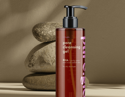 Cosmetic Bottle 3D mockup. Create presentations using Online Mockup Generator.