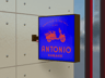 Signboard 3D mockup. Create presentations using Online Mockup Generator.