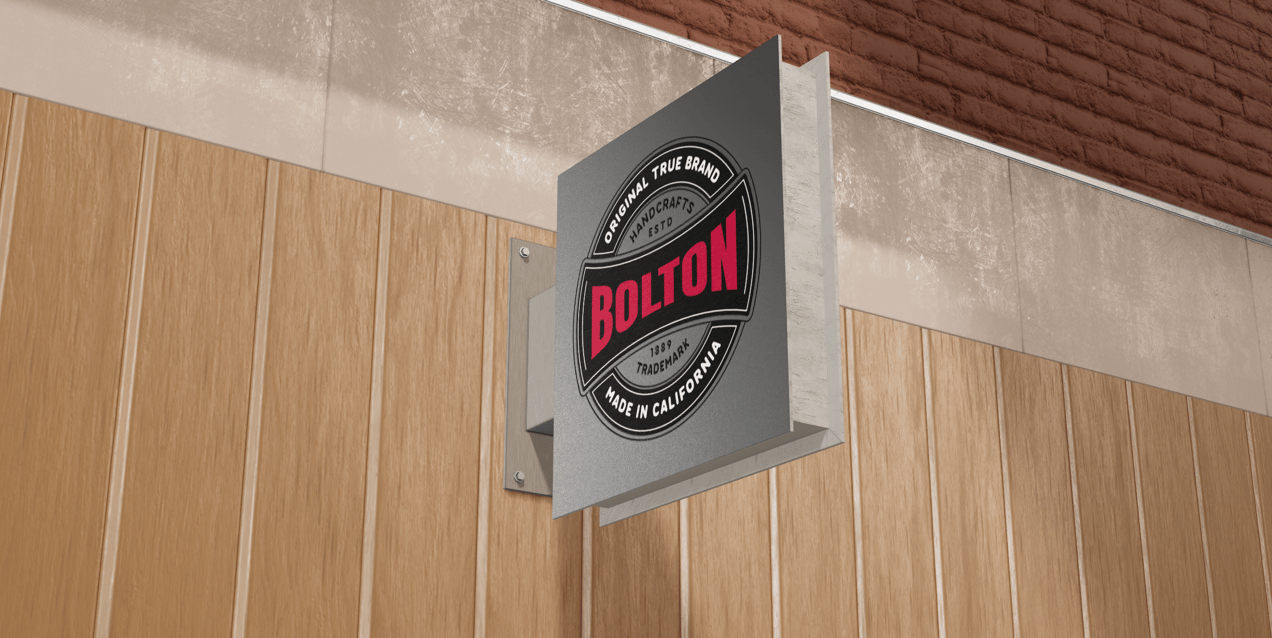 Square Signboard  3D mockup. Create presentations using Online Mockup Generator.
