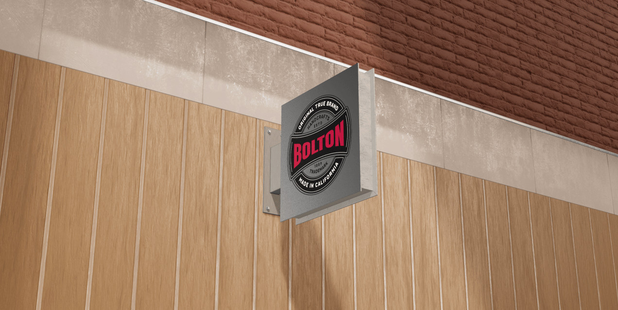 Square Signboard  3D mockup. Create presentations using Online Mockup Generator.