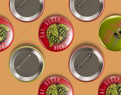 ProVisual — Pin Badge Mockup 3D mockup