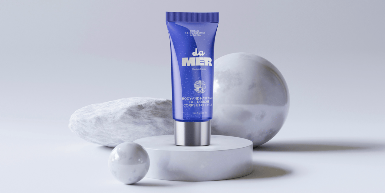 Cosmetic Tube 3D mockup. Create presentations using Online Mockup Generator.