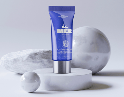 Cosmetic Tube 3D mockup. Create presentations using Online Mockup Generator.