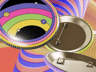 Circle Button Pin 3D mockup. Create presentations using Online Mockup Generator.