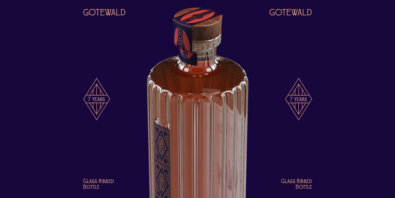 Bottle 3D mockup. Create presentations using Online Mockup Generator.
