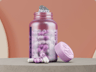 Pills Bottle  3D mockup. Create presentations using Online Mockup Generator.