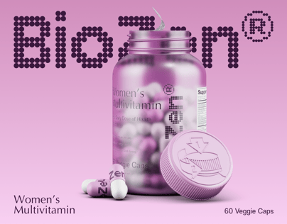 Pills Bottle  3D mockup. Create presentations using Online Mockup Generator.