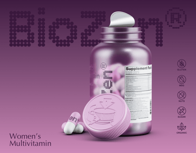 Pills Bottle  3D mockup. Create presentations using Online Mockup Generator.