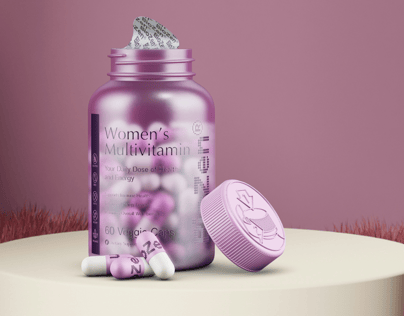 ProVisual — Pills Bottle Mockup 3D mockup