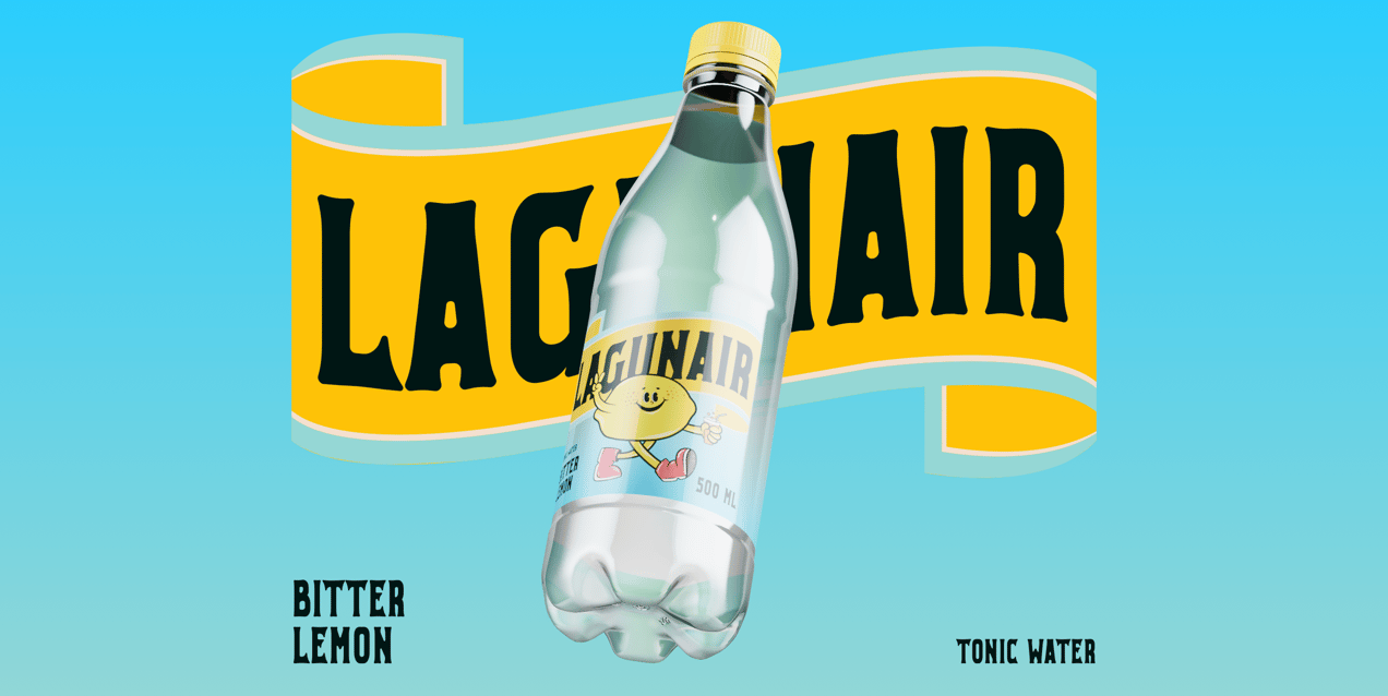 Bottle 3D mockup. Create presentations using Online Mockup Generator.
