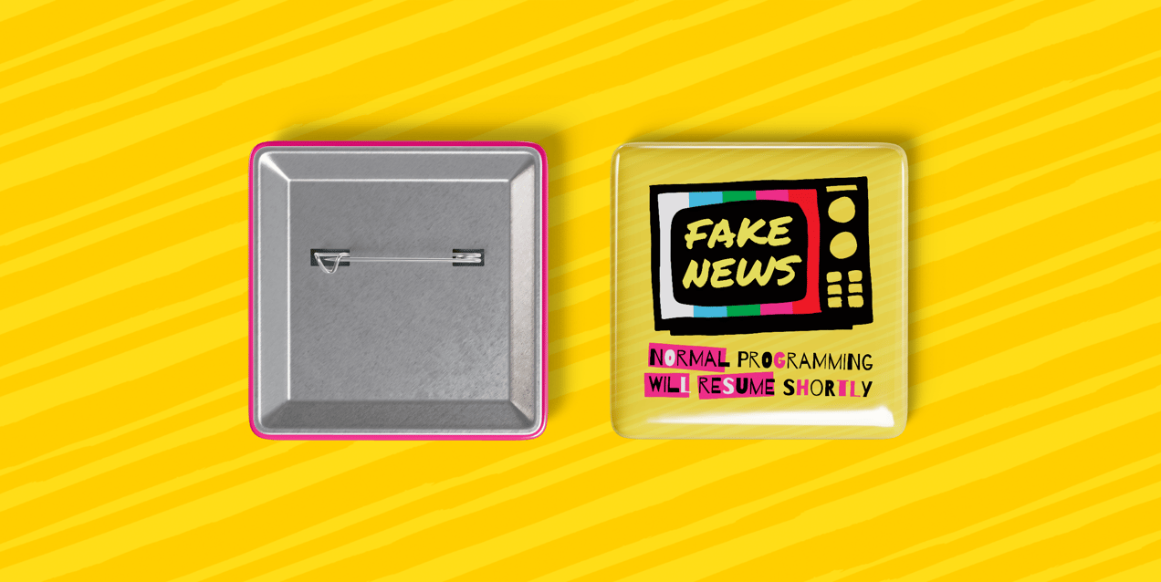 Pin Badge 3D mockup. Create presentations using Online Mockup Generator.