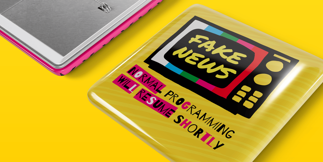 Pin Badge 3D mockup. Create presentations using Online Mockup Generator.