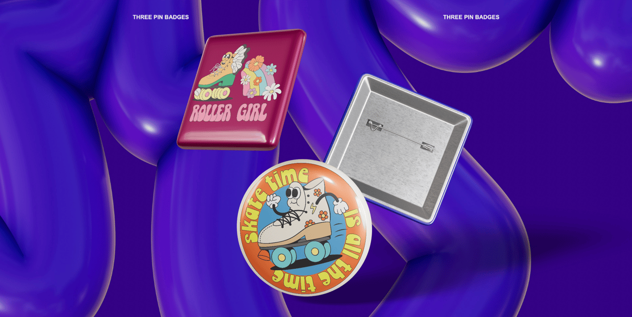 ProVisual — Pin Badges Mockup 3D mockup