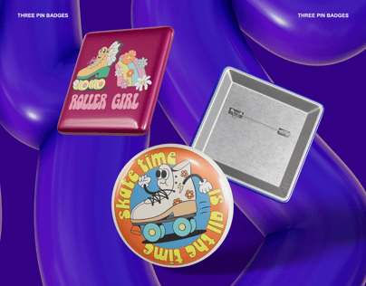 ProVisual — Pin Badges Mockup 3D mockup