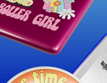 Pin Badges 3D mockup. Create presentations using Online Mockup Generator.