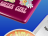 Pin Badges 3D mockup. Create presentations using Online Mockup Generator.
