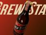 ProVisual — Lying Amber Glass Bottle 3D mockup