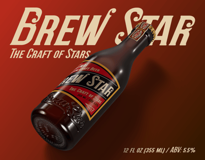 ProVisual — Lying Amber Glass Bottle 3D mockup
