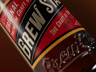 ProVisual — Lying Amber Glass Bottle 3D mockup