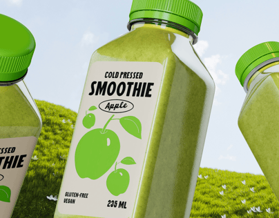 Bottle 3D mockup. Create presentations using Online Mockup Generator.