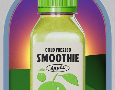 Bottle 3D mockup. Create presentations using Online Mockup Generator.