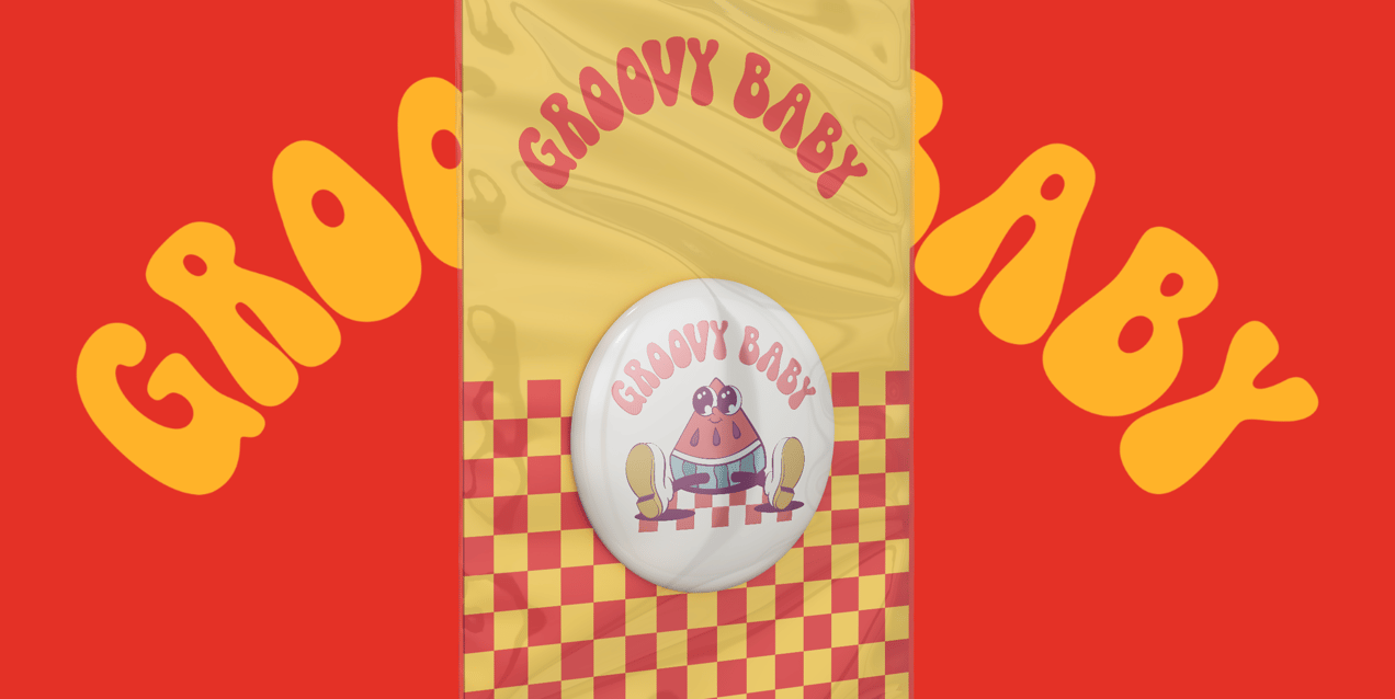 Badge 3D mockup. Create presentations using Online Mockup Generator.