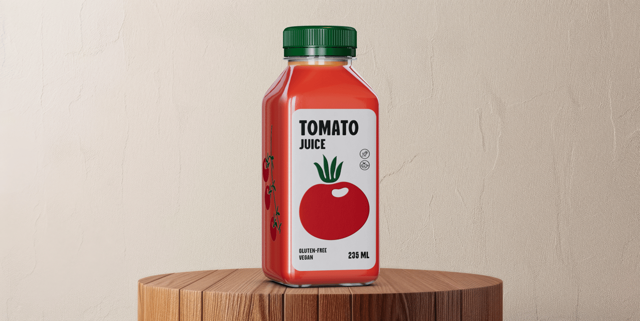 Bottle 3D mockup. Create presentations using Online Mockup Generator.