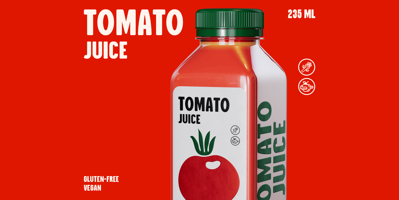 Bottle 3D mockup. Create presentations using Online Mockup Generator.