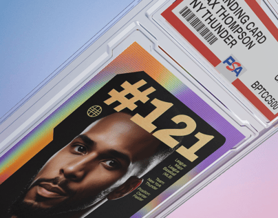 Trading Card 3D mockup. Create presentations using Online Mockup Generator.