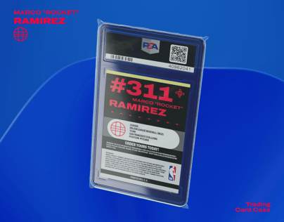 Trading Card 3D mockup. Create presentations using Online Mockup Generator.
